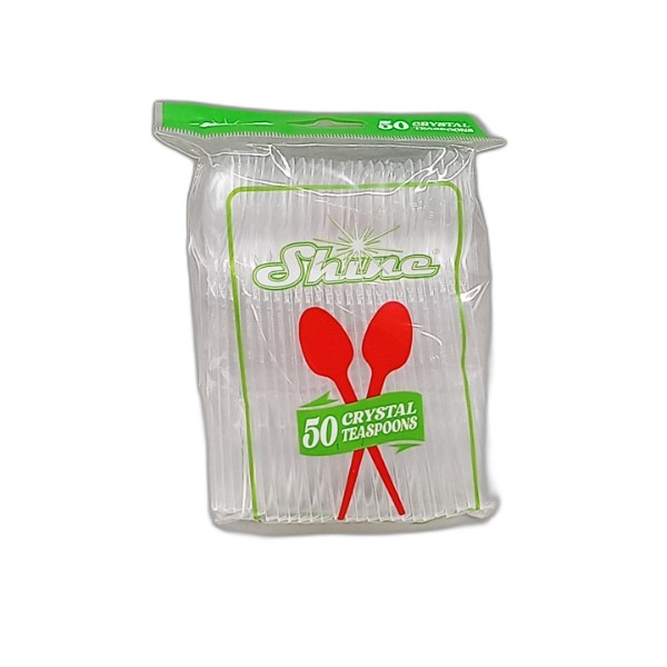 SHINE CRYSTAL TEASPOONS 50PC