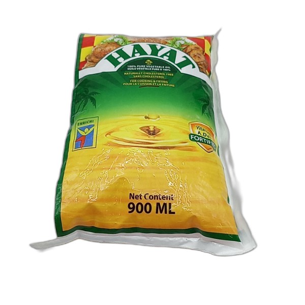 HAYAT PURE VEGETABLE OIL 900ML