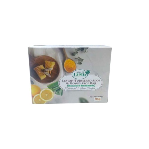 LUSH LEMON TURMERIC ALOE HONEY FACE BAR 95G