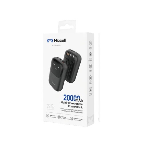 MICCELL POWER BANK 10000MAH WHITE