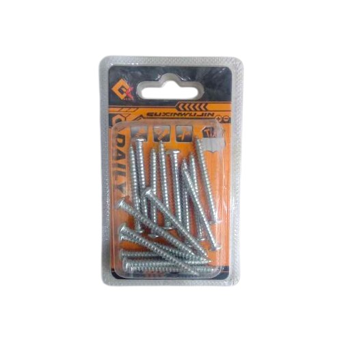 SCREW FULL THREAD 4X40MM ZINC PLATED