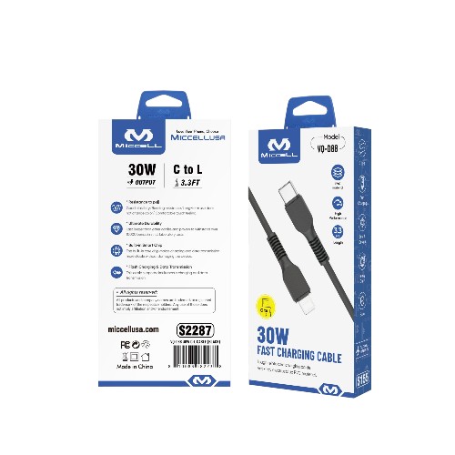 MICCELL VQ-D88 CHAGING CABLE 3.3FT
