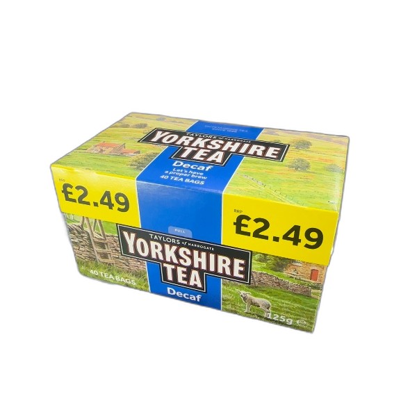 YORKSHIRE DECAF TEA 40S