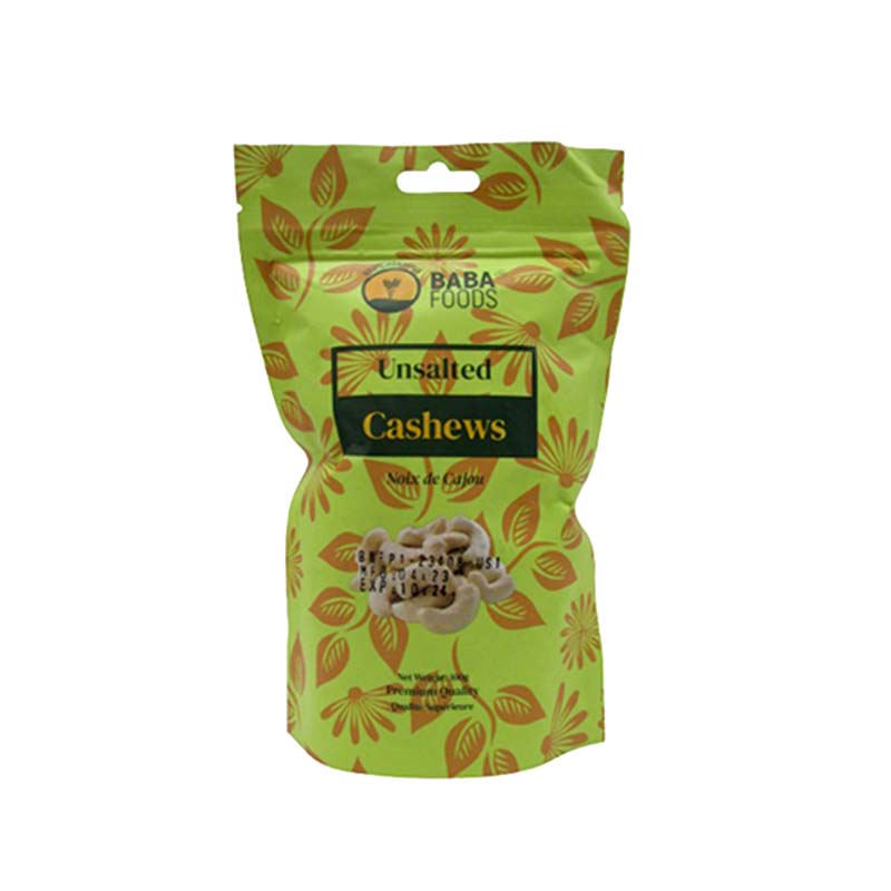UNSALTED CASHEWS 100G BABA FOODS