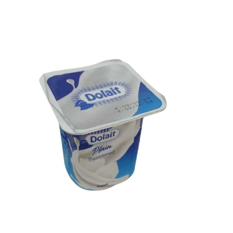 DOLAIT SWEETENED PLAIN YOGHURT 125G