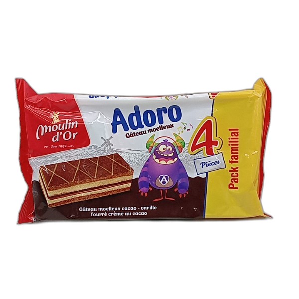 MOULIN DOR PACK FAMILIAL ADORO CACAO 4X30GR