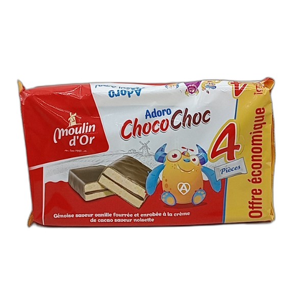 MOULIN DOR PACK FAMILIAL ADORO CHOCOCHOC 4X30GR