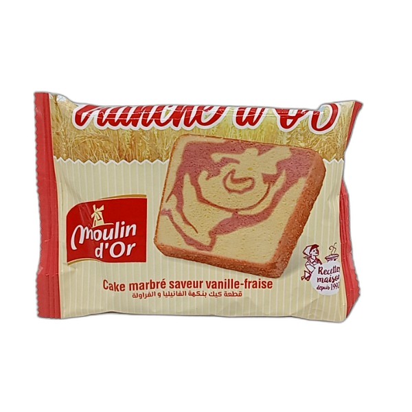 MOULIN DOR CAKE TRANCHE DOR STRAWBERRY 42GR