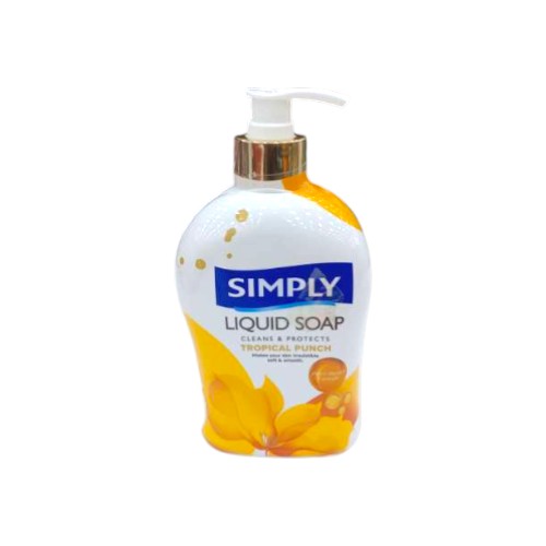 SIMPLY HAND LIQUID SOAP TROPICAL 450ML