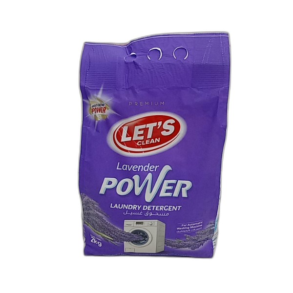 LETS POWDER DETERGENT 2KG LAVEN