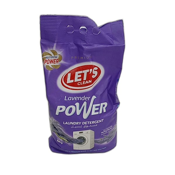 LETS POWDER DETERGENT 4KG LAVEN