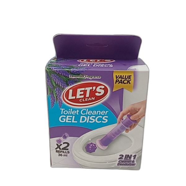 LETS TOILET CLEANSER GEL DISCS