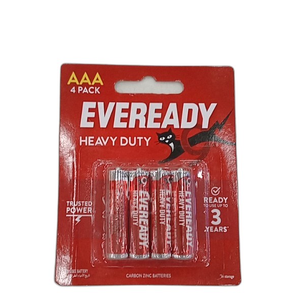 EVEREADY HEAVY DUTY AAA 4PACK B
