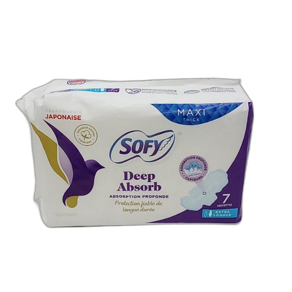 SOFY MAXI DEEP EX-LONG 32CM SINGLE 7 PADS
