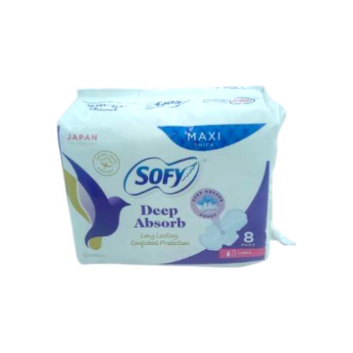 SOFY MAXI DEEP LONG 29CM SINGLE 8 PADS