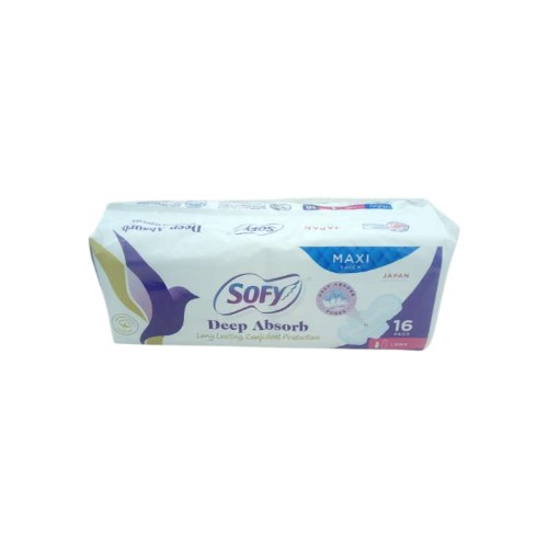 SOFY MAXI DEEP LONG 29CM DOUBLE 16 PADS