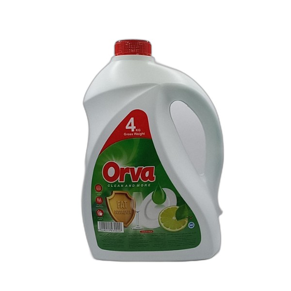 ORVA DISHWASH LIQUID LEMON 4L