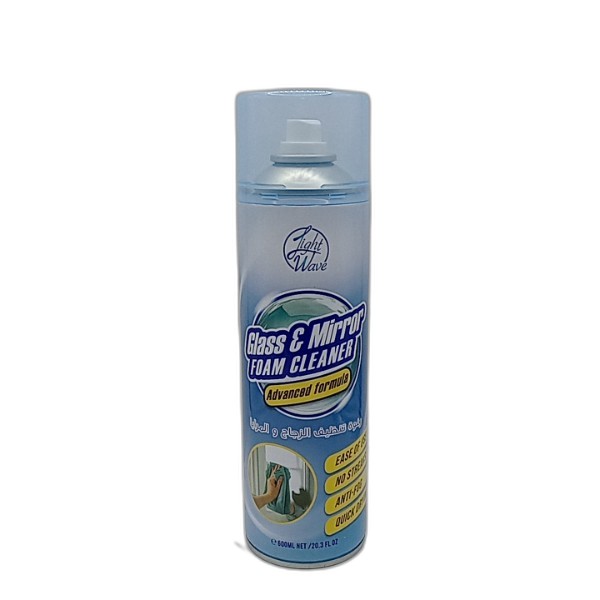 LIGHT WAVE GLASS  MIRROR FOAM CLEANER 600ML