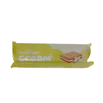DEEMAH CREAM BISCUIT VANILLA 68G
