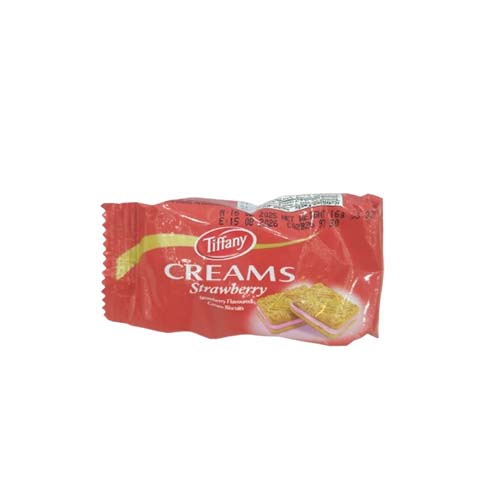 TIFFANY STRAWBERRY CREAM BISCUITS 16G