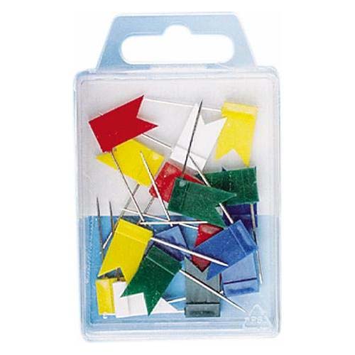 FLAG PUSH PINS 18*32MM 50PCS FIS