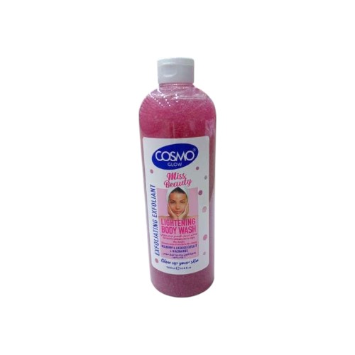 COSMO GLOW WHITE EXFOLIATING BODY WASH MISS BEAUTY