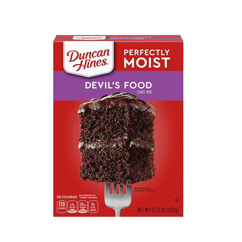 DUNCAN HINES DEVILS FOOD CAKE M