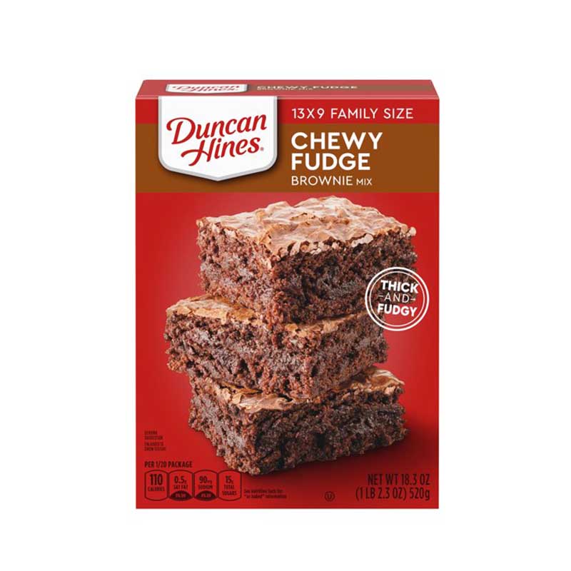 DUNCAN HINES CHEWY FUDGE BROWNI