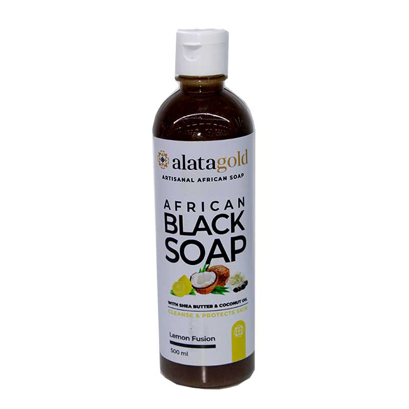 BLACK SOAP LEMON 500ML ALATAGOLD