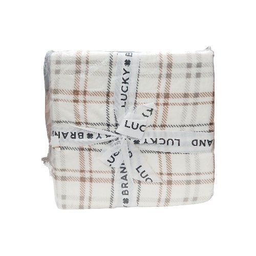 DANNYHOME FLANNEL BLANKET NEUTRAL 230X230CM