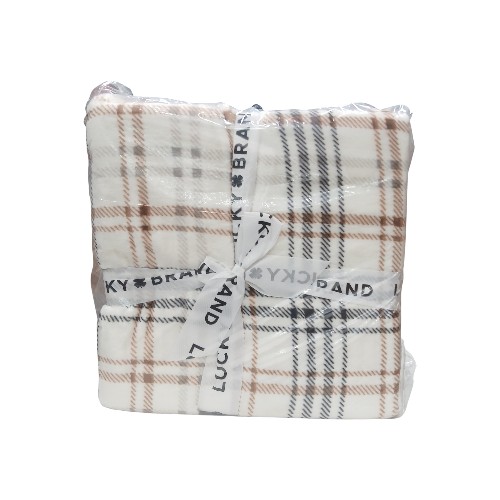 DANNYHOME FLANNEL BLANKET NEUTRAL 275X230CM