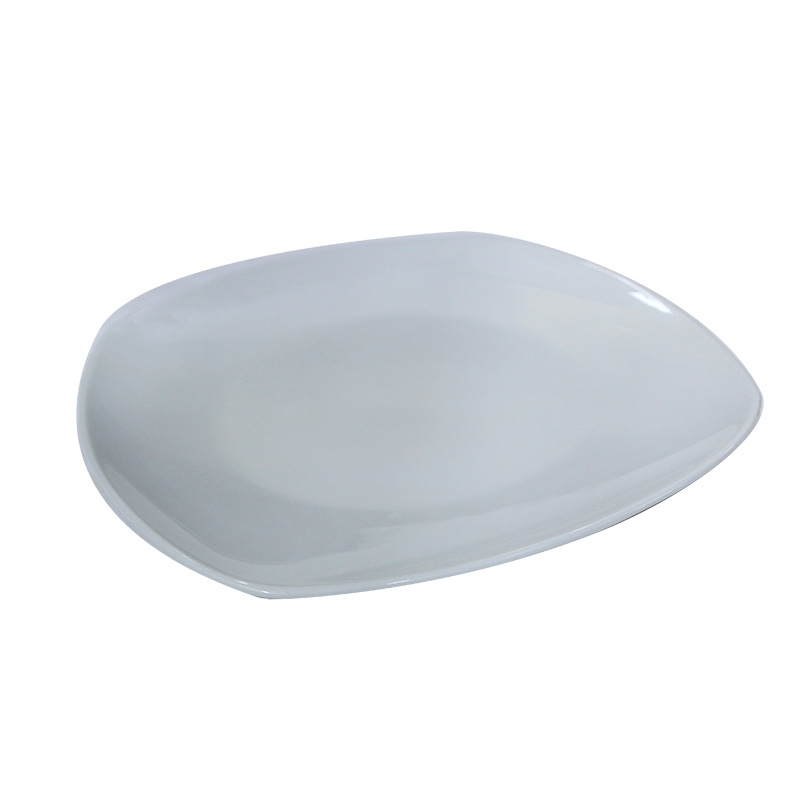 PLATE CERAMIC 26CM SQ 17-678 WHITE