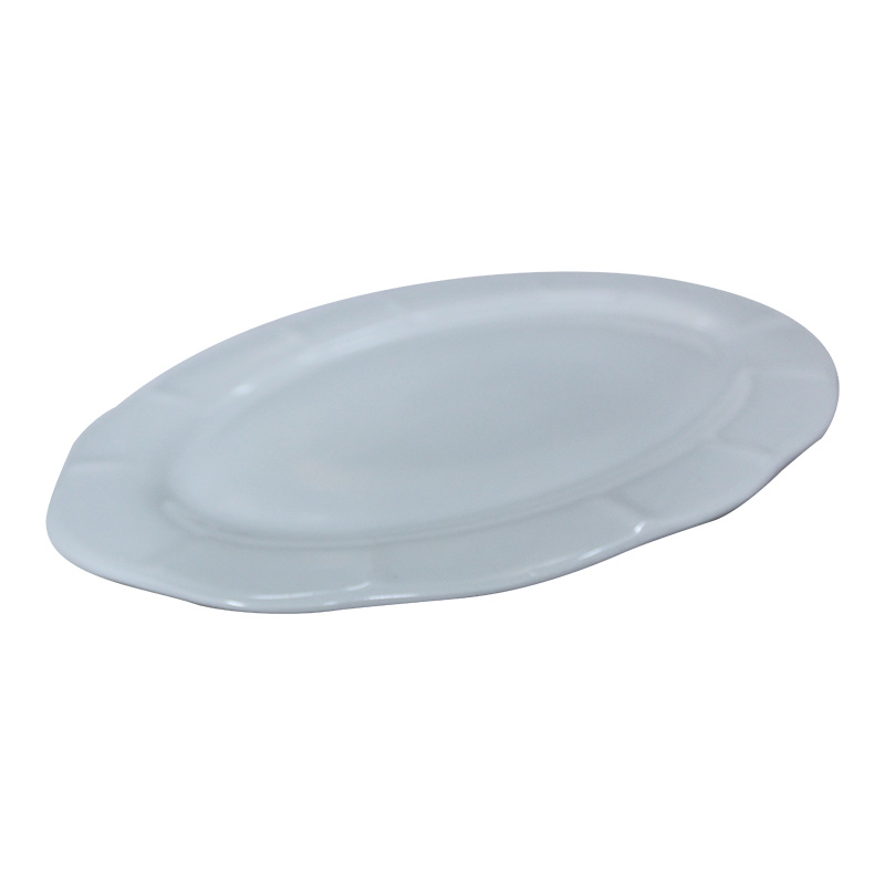 PLATE CERAMIC OVAL 21X30CM 17-278 WHITE