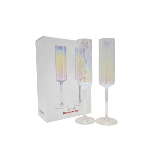 DANNYHOME GLASS CUP SET 2PCS