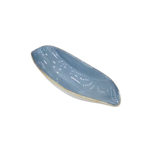 CERAMIC PLATE 24.5X10CM BLUE CZT05-33