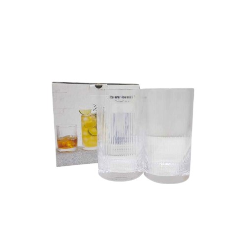 DANNYHOME GLASS CUP 430ML SET OF 4