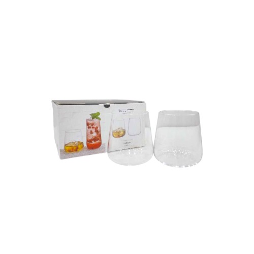 DANNYHOME GLASS CUP 430ML SET OF 4