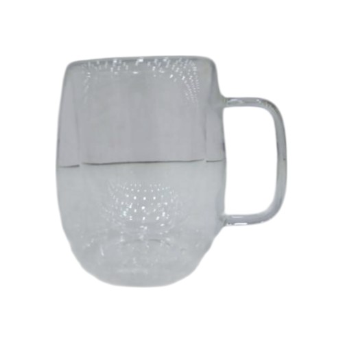 DANNYHOME DOUBLE WALL GLASS CUP 350ML 2PCS HANDLE