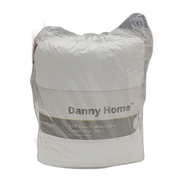 DANNYHOME COMFORTER SET WHITE 2PCS 140X200CM