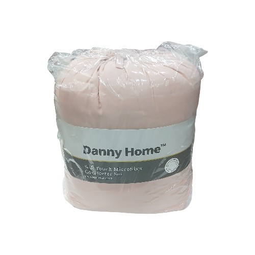 DANNYHOME QUILT SET PINK 230X220CM 3PCS