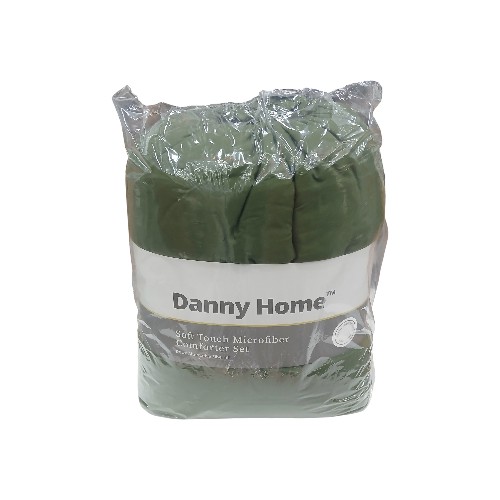 DANNYHOME QUILT SET SAGE 140X200CM 2PCS