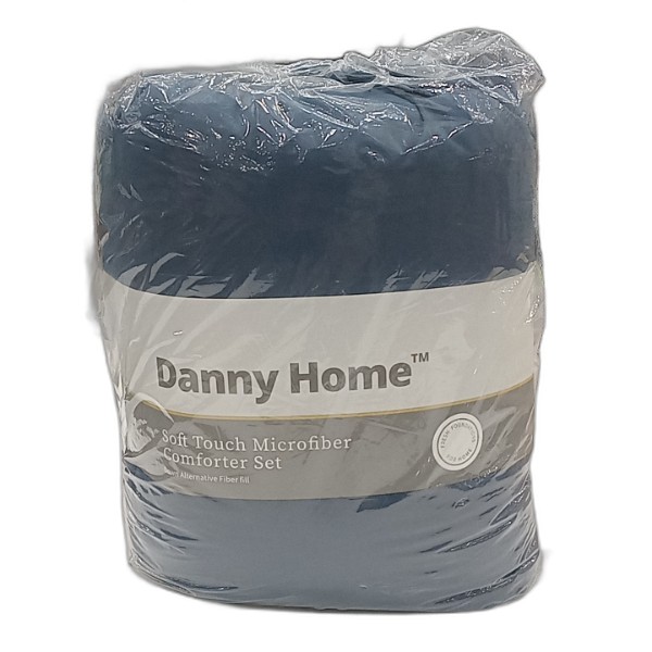 DANNYHOME COMFORTER SET BLUE 2PCS 140X200CM
