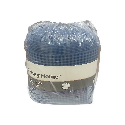 DANNYHOME COMFORTER SET NAVY 3PCS 260X240CM