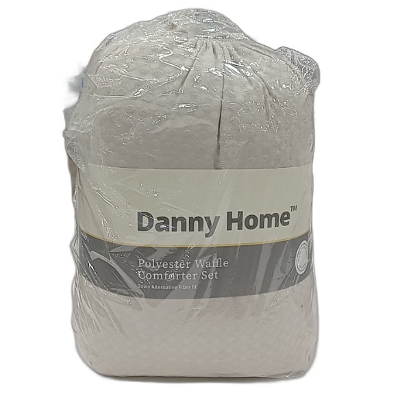 DANNYHOME COMFORTER SET NATURAL 2PCS 140X200CM