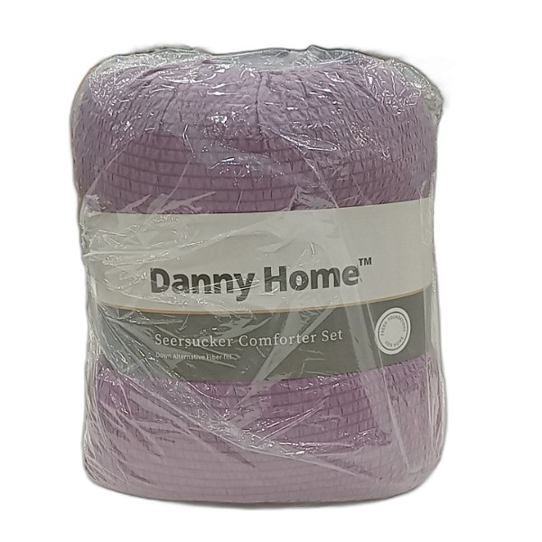 DANNYHOME COMFORTER SET PURPLE 2PCS 140X200CM