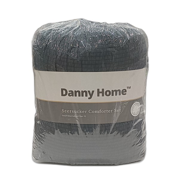 DANNYHOME COMFORTER SET CHARCOAL 2PCS 140X200CM