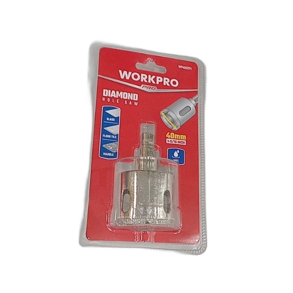 WORKPRO DIAMOND HOLE SAW 40MM W