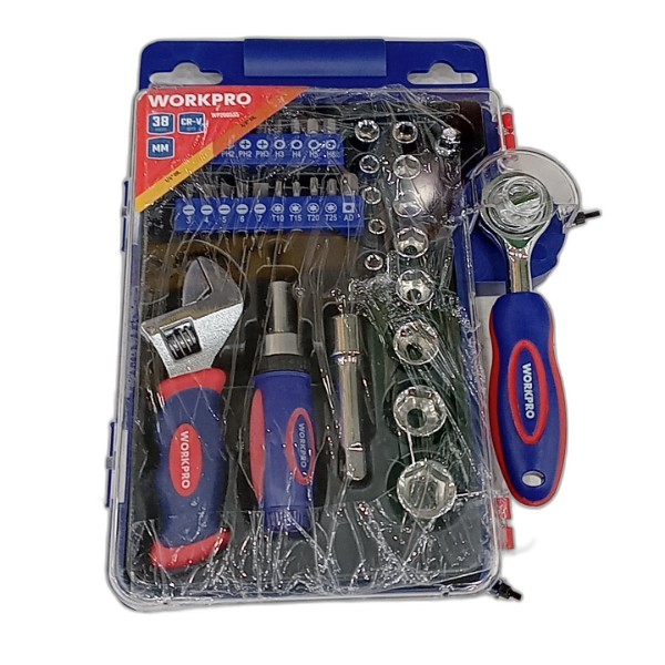 WORKPRO STUBBY TOOL SET 38PC WP