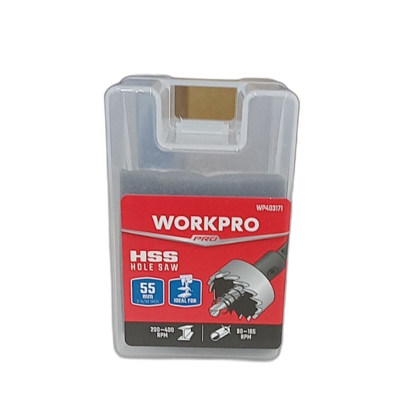 WORKPRO HSS METAL HOLE SAW 55MM