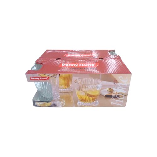 DANNYHOME GLASS CUP 285ML SET OF 6